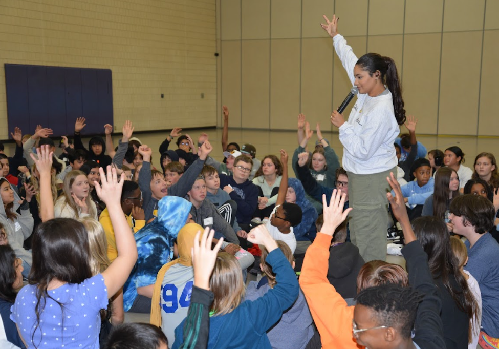 Students participate in courage retreat